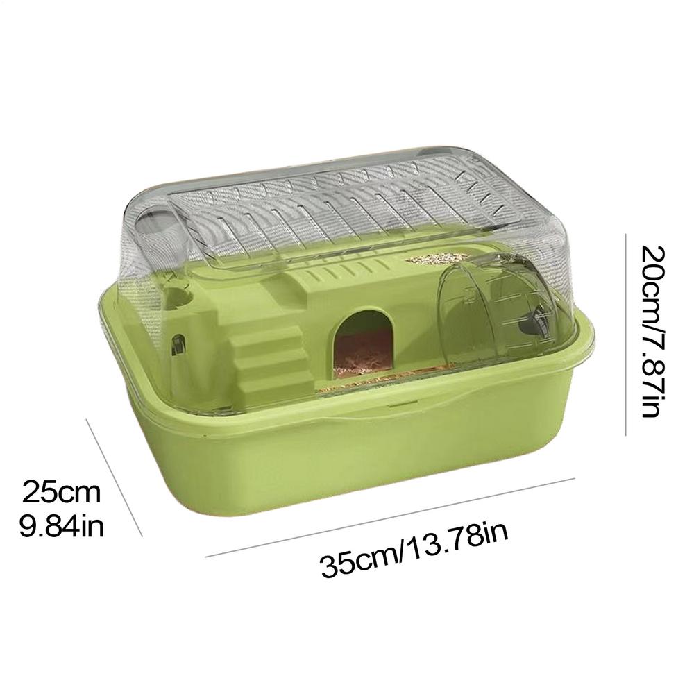 

Large Hamster Cage Double-Layer Hamster Cage Silent Running Wheel Attached Small Animal For Chinchilla Bunny Gerbil Squirrel зелёный