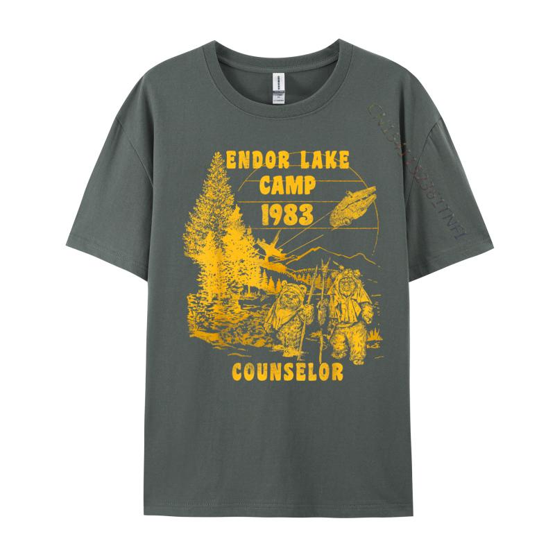 Ewok Endor Lake '83 Camp Counselor 2024 Popular Men T Shirt Casual Design Tshirts Combed Cotton Printed Tops & Tees Wholesale