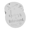Inkdotpot Pack Of 100 Real Gold Foil Paper Tags Cheers To Retirement Favor Hang
