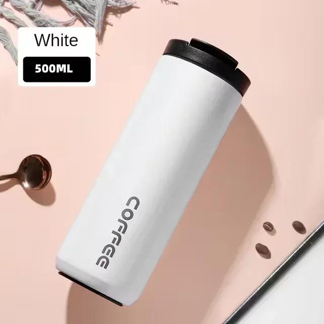 500ML Insulated Coffee Mug Cup Travel Stainless Steel Flask Vacuum Leakproof Thermo Bottles Espresso Thermos Bottle Coffeeware
