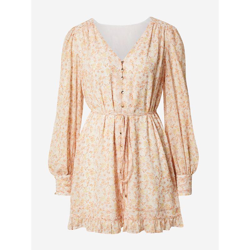 

FN Новое поступление плюс размер Женская мода Отпуск Защита от солнца Оранжевый Цветочный Шифон Свободная рубашка Комбинезон Юбка Стройнящий Длинные рукава Orange-In Stock XXS(Reference 4 yards)