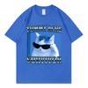 Tummy Ache Survivor Funny Cat Meme Tshirt Unisex Unisex Casual Comfort Short Sleeve Tshirts High Quality Fashion Oversized T Shirt