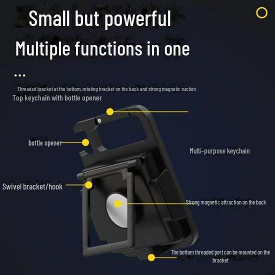 Brand Keychain COB Flashlight: Portable Outdoor Magnetic Work Light