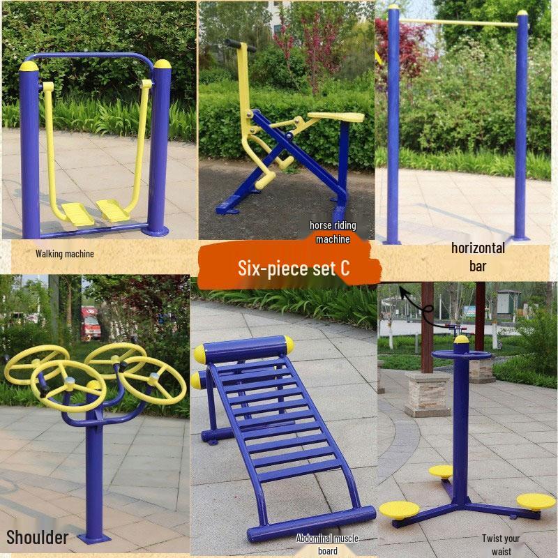 HANDUNYOU Outdoor Fitness Equipment 6-Piece Set