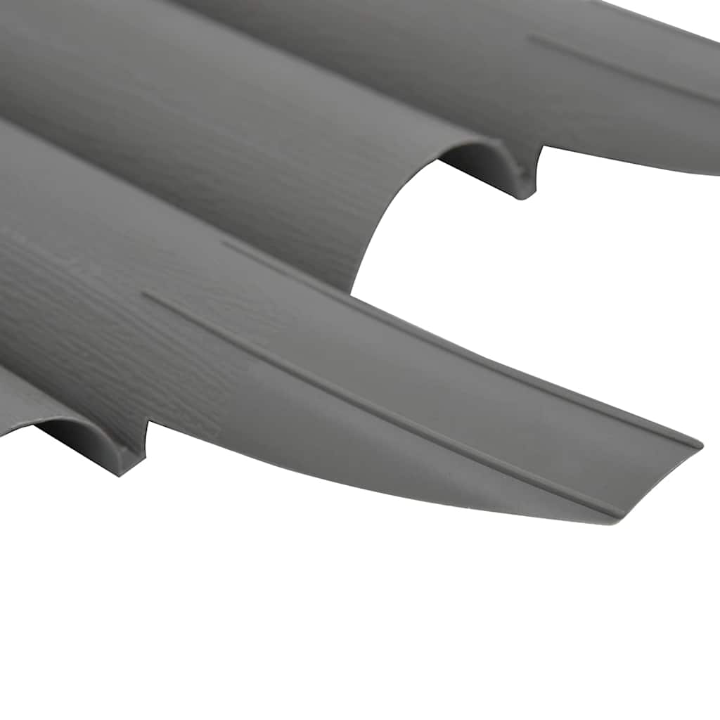 Lawn Edging 36 Pcs Grey 10 M PP