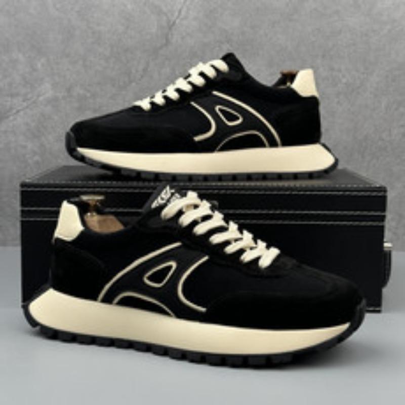 Four Season Casual Shoes Breathable Sports Running New Trend Fashionable Low Top Breathable Thick Soled Men's Shoes