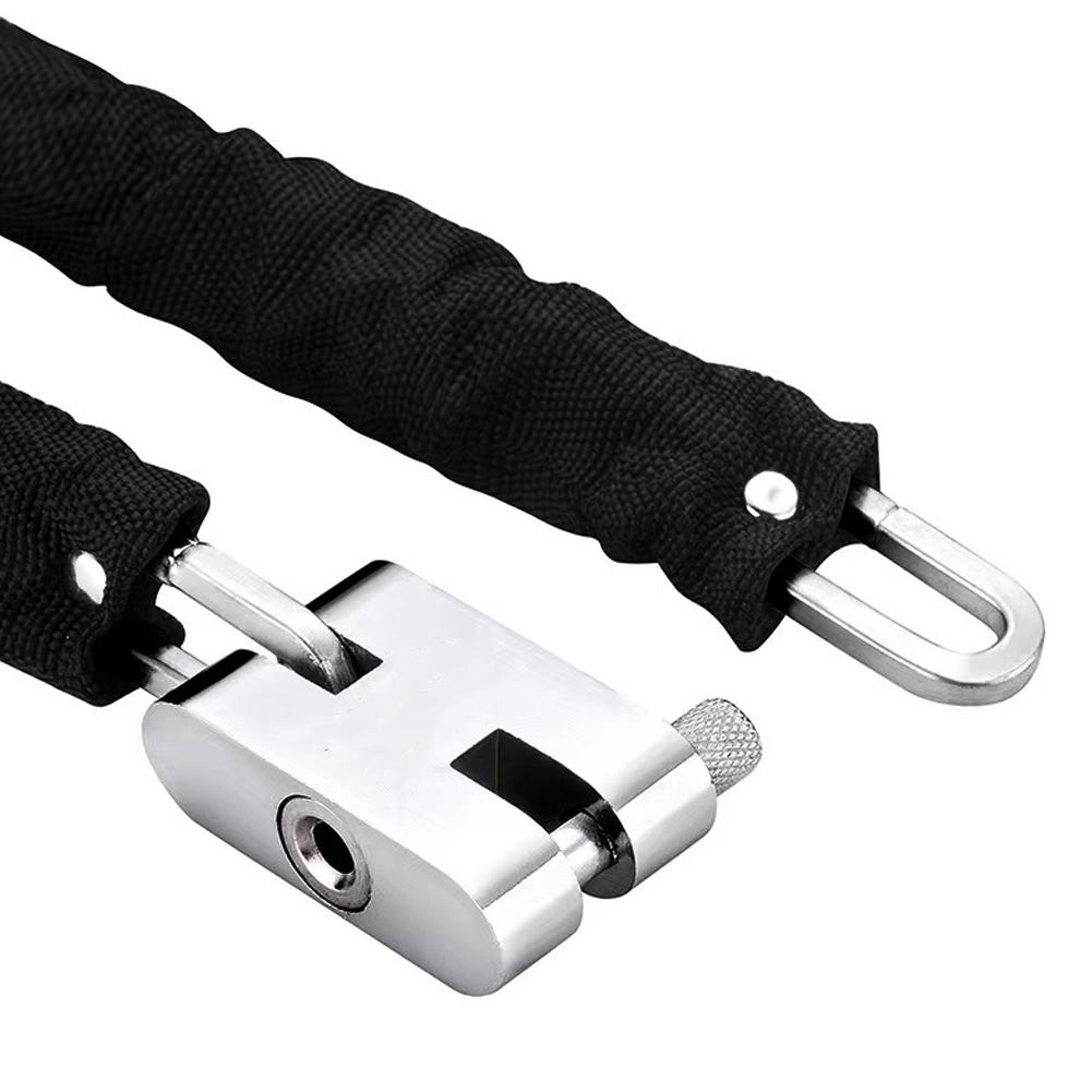 Cadeado de Corrente Pesado para Motocicleta Bicicleta Cadeado de Segurança Pesado 1,2m para Bicicleta com 3 chaves