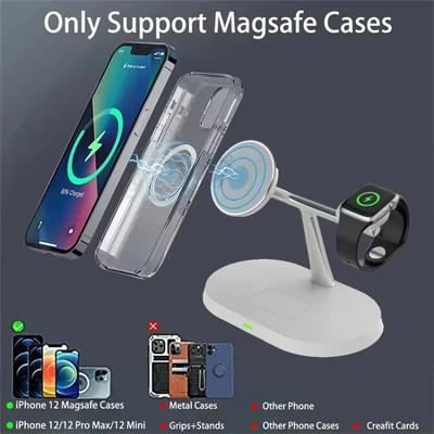 3 in 1 100W Magnetischer Kabelloser Ladeständer Für Magsafe iPhone 16 15 14 13 12 Watch 8 7 Airpods Pro Schnellladestation