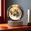Solar System Crystal Ball Creative 3D Planets Glass Sphere Unique Luminous Decorative Balls Ornaments Gifts Home Accessories