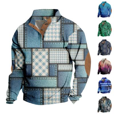 Men's Standing Collar Sweatshirt Is Outdoor Casual Sweaters Tops