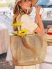 1pc Mesh Tote Bag, Cosmetic Bag, Casual Handbag, Foldable Women's Shoulder Bag For Picnic, Waterproof, Foldable, Essential Bag