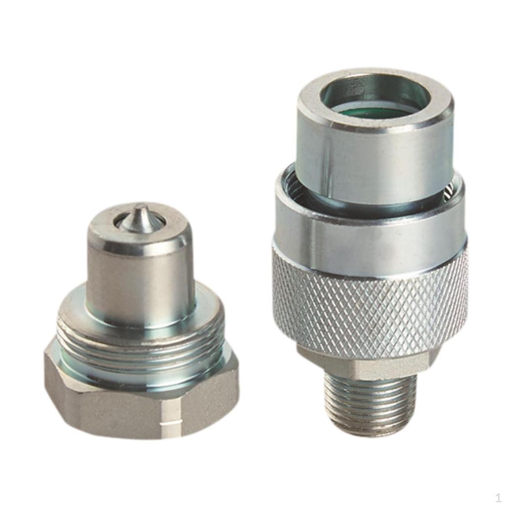 Hydraulic Coupling Connector Set for Quick Connect And Disconnect