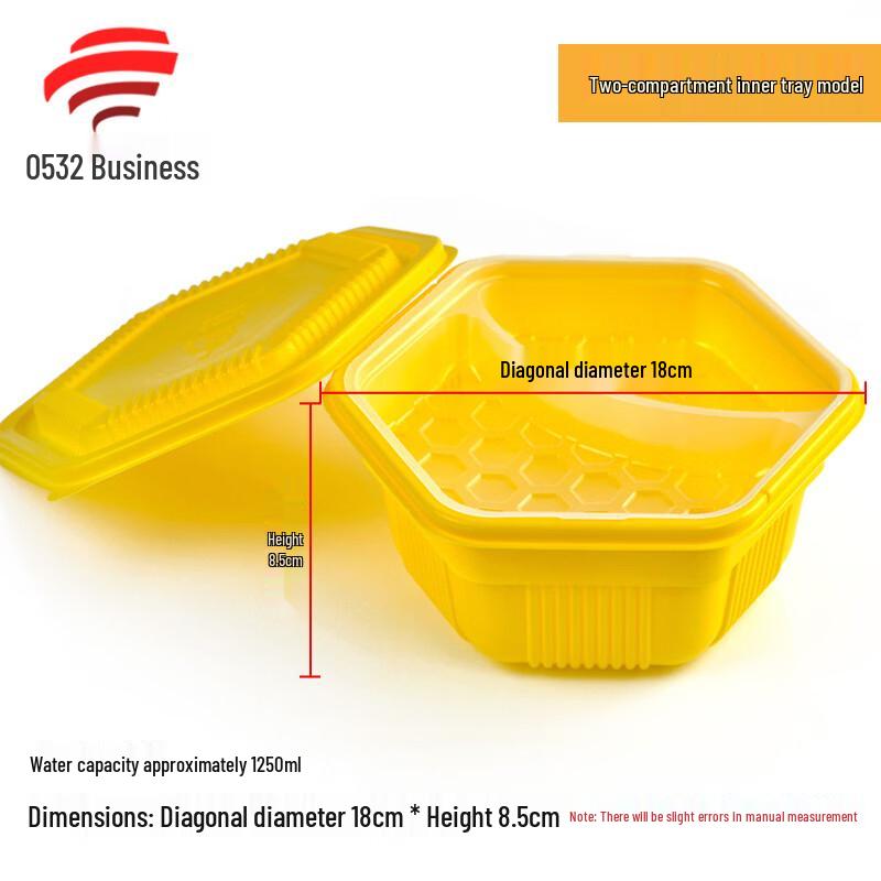 

Hanyou Hexagonal Double-Layer Meal Boxes