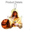 2D Acrylic Jesus Car Hanging Ornament Pendant for Cars Interior Rear View Mirror Portable 6.1x8cm