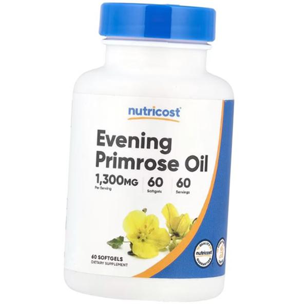 

Масло Примулы Вечерней, Evening Primrose Oil 1300, Nutricost (71647039) 60softgels