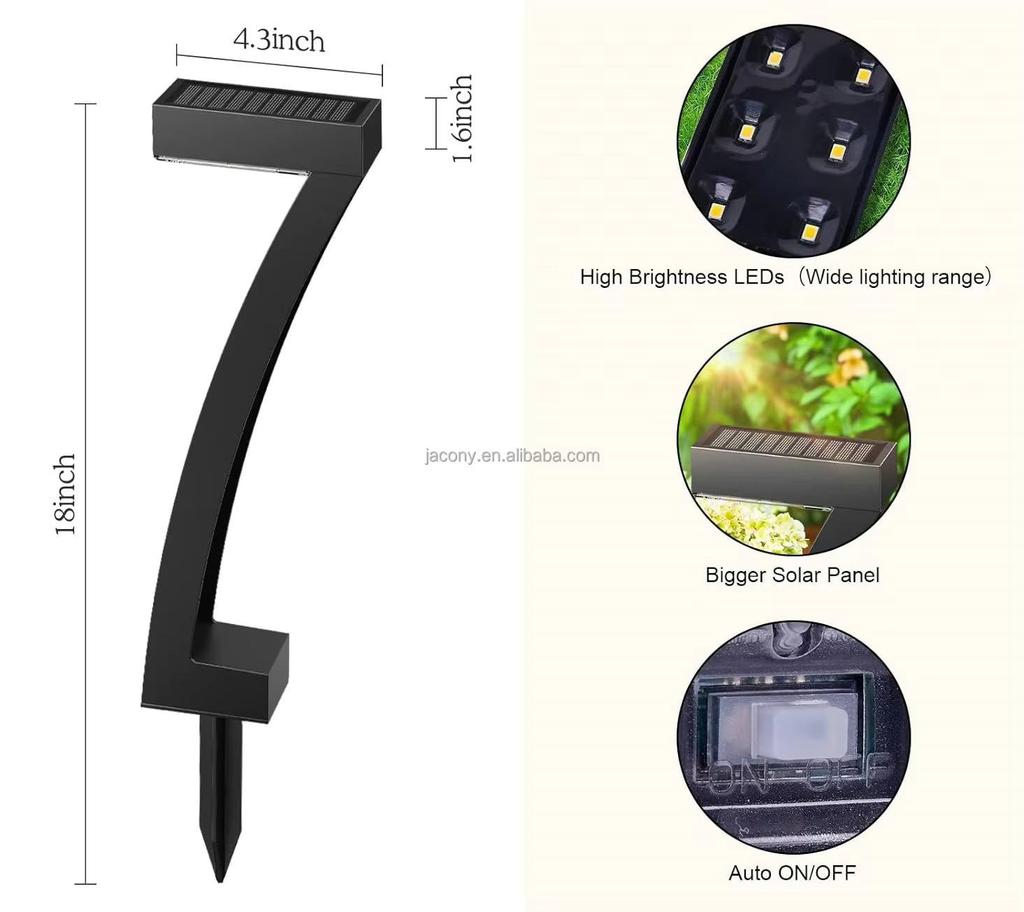 New Solar IP65 Waterproof Ultra-Bright Outdoor Patio Garden Light with Stake