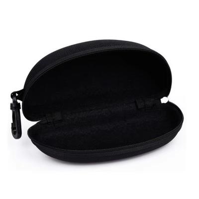 Portable EVA Glasses Protector Case - Zipper Closure with Carabiner Hook, Outdoor Torch Storage Box (Flashlight Accessories)