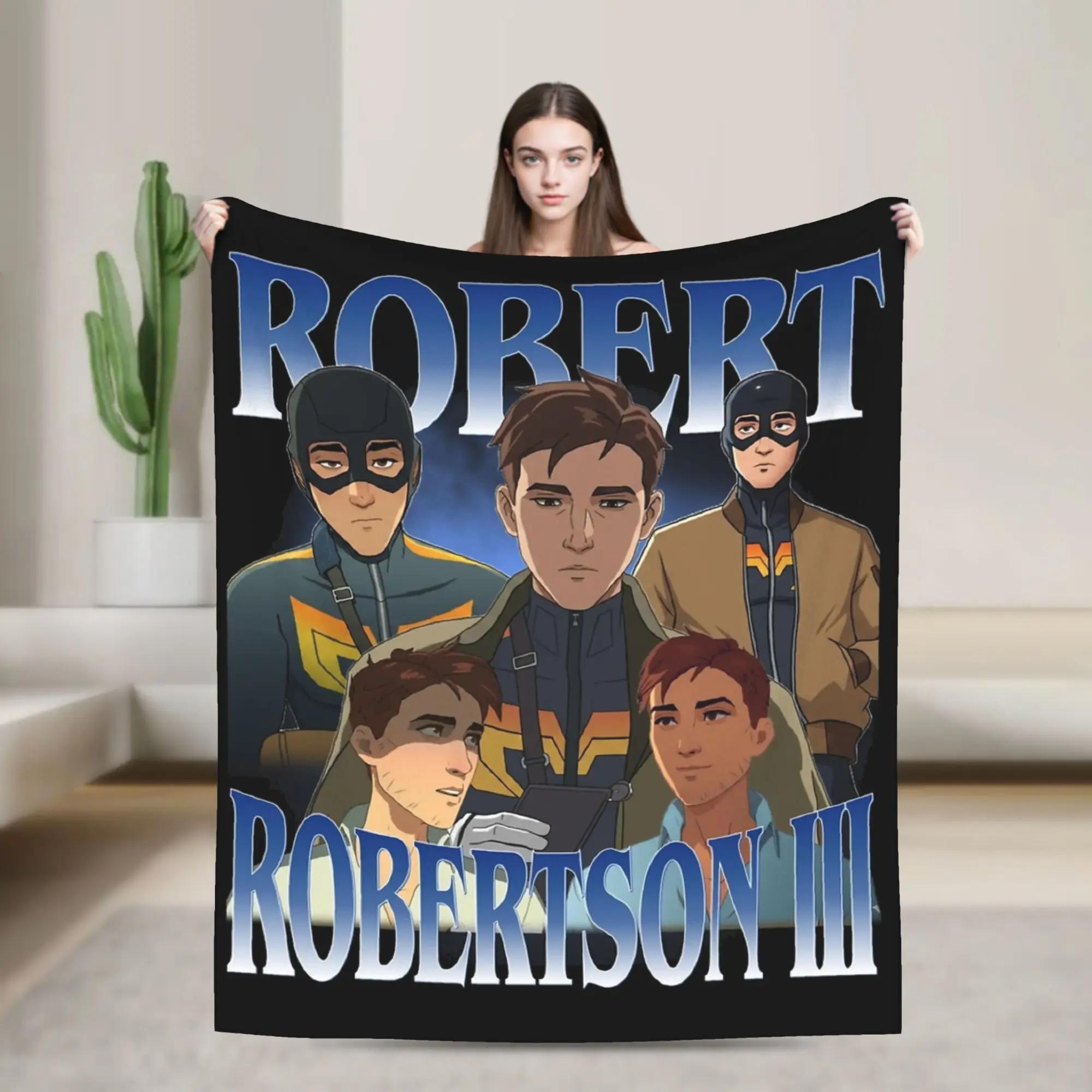 Vintage Robert Robertson Dispatch Game Blanket Coral Fleece Plush Print UltraSoft Throw Blanket for Bed Couch Bedspread 75X95CM