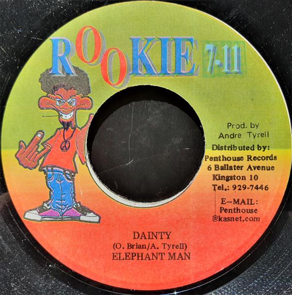 

7inch Record ELEPHANT MAN - Dainty none Rookie 7-11 1999 Jamaica Reggae, Ska & Dub Used