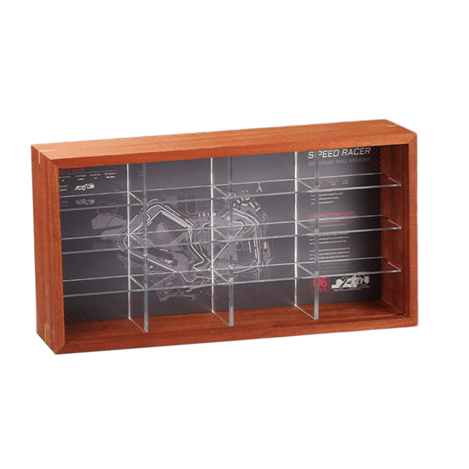 Wall Mounted Curio Cabinet Figures Toy Building Block Shadow Box for Collecting Collectibles Figures Souvenirs Figurines