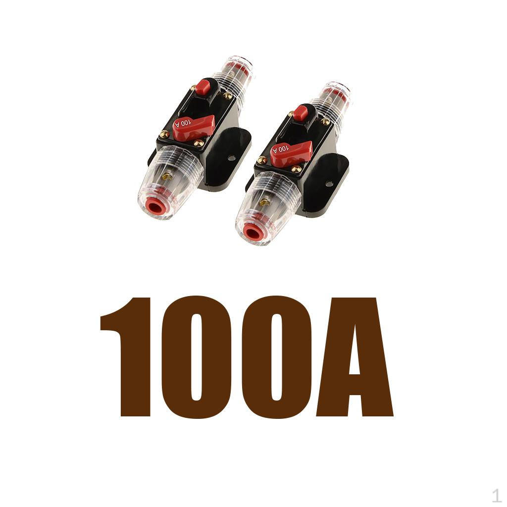 

2xВодонепроницаемый автомобильный линейный автоматический выключатель 100А