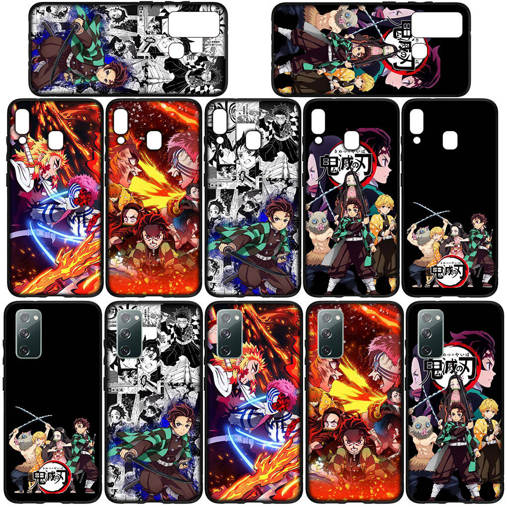 Phone Case for iPhone 17 16 15 Plus Huawei P30 P20 Lite Redmi Note 14 12 11 13 Pro Max OPPO A60 A80 A40 A18 Kamado Tanjirou Demon Slayer Cartoon Cover