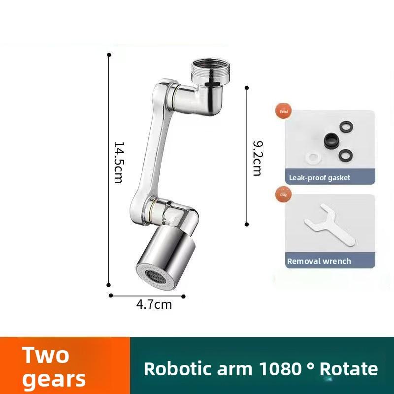 Washbasin Faucet, Mechanical Arm, Universal Bubble Maker, Anti-splash Nozzle, Water Dispenser, Extension and Lengthening Water-saving Device