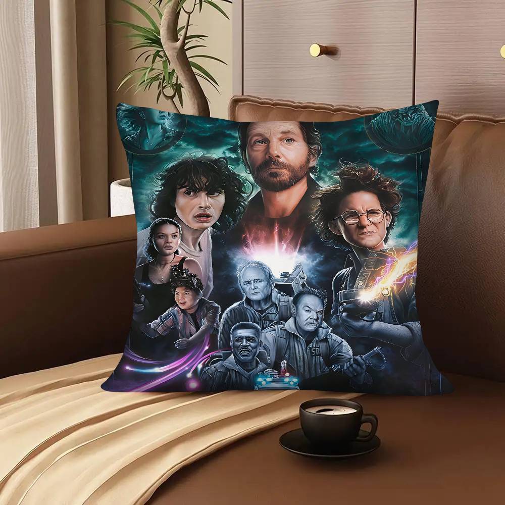 Film Ghostbusters F-Frozen E-Empire 2 Pillow Case Square Pillow Bedroom Sofa Leisure Comfort Cushion Living Room Home Decoration