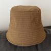 Plaid splicing casual fashion retro versatile street outing basin hat bucket hat bucket hat sun hat
