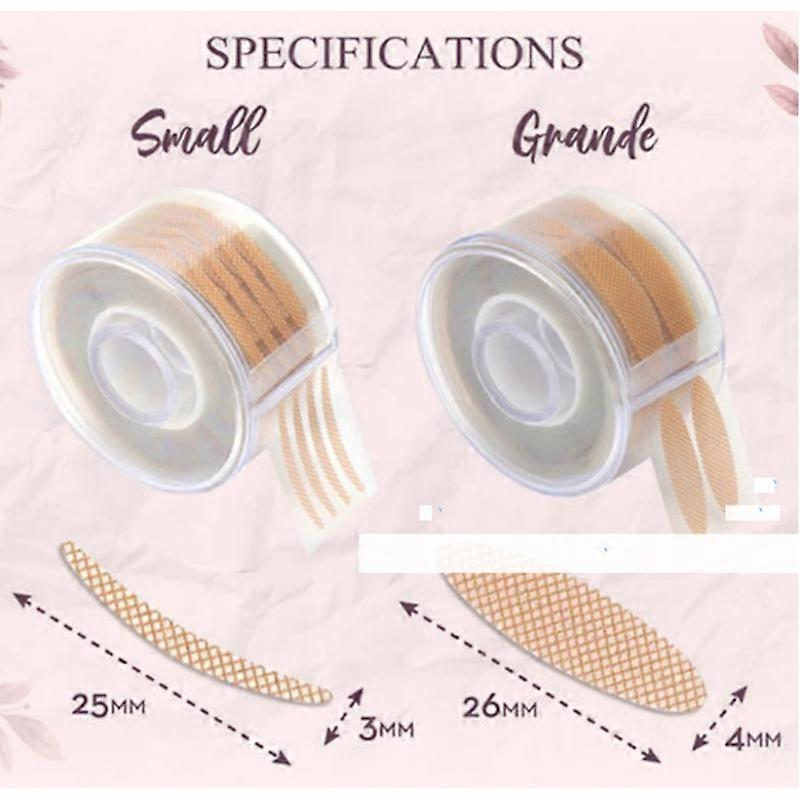 600Pcs/Box Big Eyelid Tape Sticker Double Fold Self Adhesive Eyelid Tape Stickers S/L Makeup Clear Beige Invisible Tool