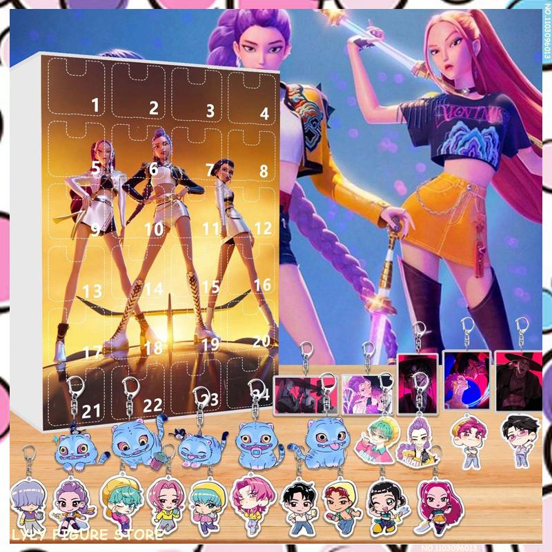 Neuer Kpop Dämonenjäger Adventskalender K Pop Dämonenjäger Rumi Mira Zoey Tiger Weihnachts-Countdown Adventskalender Geschenk 24 Tage