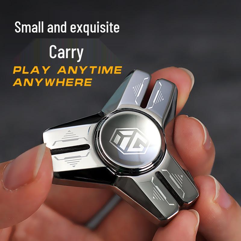 Yi Jue Stainless Steel Gyro: Black Technology Metal Stress Relief Toy.