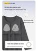 Women's Cute Cartoon Pajama Set with Chest Pads - Long Sleeve, Long Pants for Spring & Autumn, Wear Indoors or Out