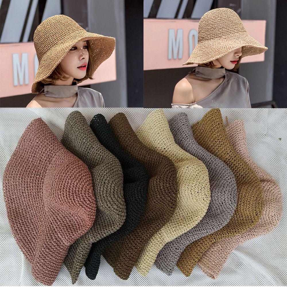 Buy Bucket Summer Sun Visor Handmade Sunscreen Foldable Sun Shade Hats