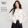Cardigan Corto da Donna Petite in Misto Lino Tencel sllsky