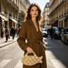 Yousheng Fun Straw Fish Handbag Woven Mini Clutch Tote Summer Beach Bag Novelty Purse for Women Vacation