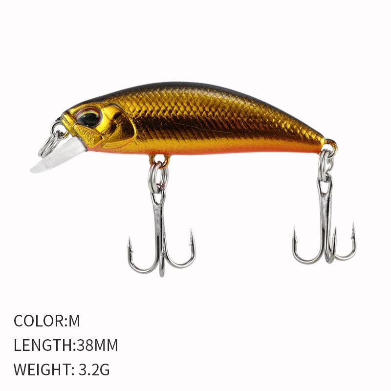 ALASICKA 38mm 3.2g Fishing Lure Micro Minnow Wobbler Sinking Artificial Hard Bait Jerkbait Swimbait Small Stream Trout Bass Bait