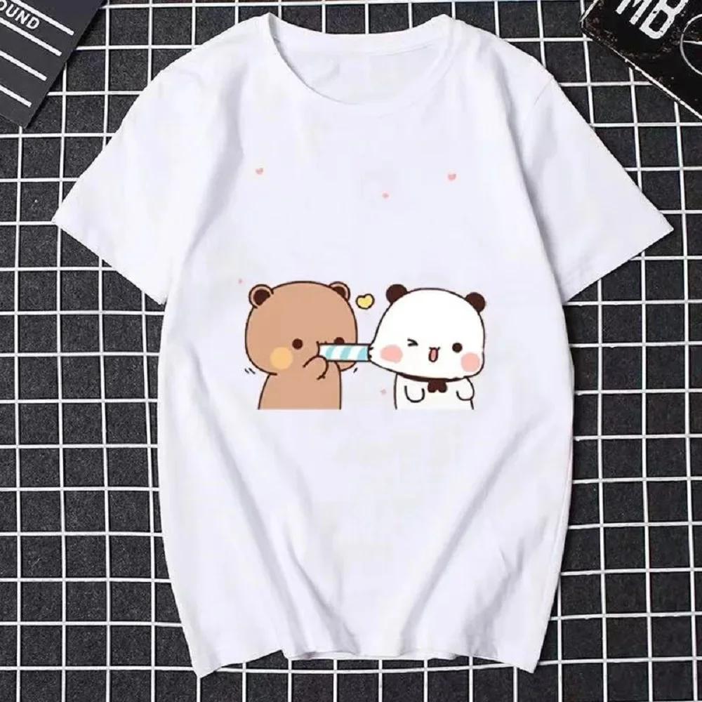 Bubu Dudu Print T Shirt Funny Anime Women Crew Neck Top Graphic Comic Manga Unisex Summer Clothes Women Clothes