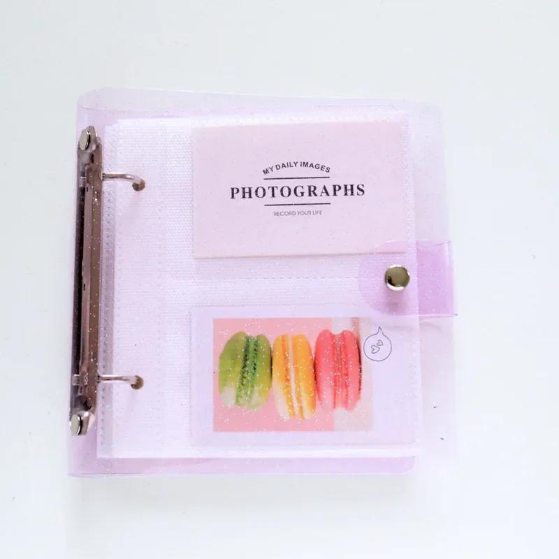 Transparent Book Style Album for 3 Inch Mini Film, 100 Pockets Mini Instax Photo Album Holder for Name Card 7s 8 25 50s