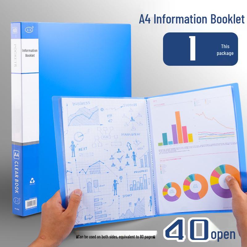 A4 Multi-Layer Transparent Document Folder for Office & Certificate Storage
