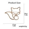 Stylish Hollow Foxes Brooch Pin Casual Brooches Alloy Texture Suitable for Women Casual and Formal Wear Various Occcasion