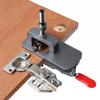 Localizador de Furos para Dobradiça de Painel de Madeira de Liga de Alumínio de 35MM para Instalação de Armários.