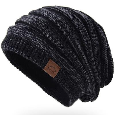 Andeor Strickmütze für Winter Flauschiges Fleece Verbessert Schöne Große Größen Uni Perfekt für und Outdoor-Aktivitäten Herren Wärme, Futter, Wärme,