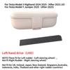 Glasses Case for Tesla Model Y Juniper 2025 2026 Silicone Magnetic Left-hand Drive Glasses Organizer Box Car Interior Accessorie