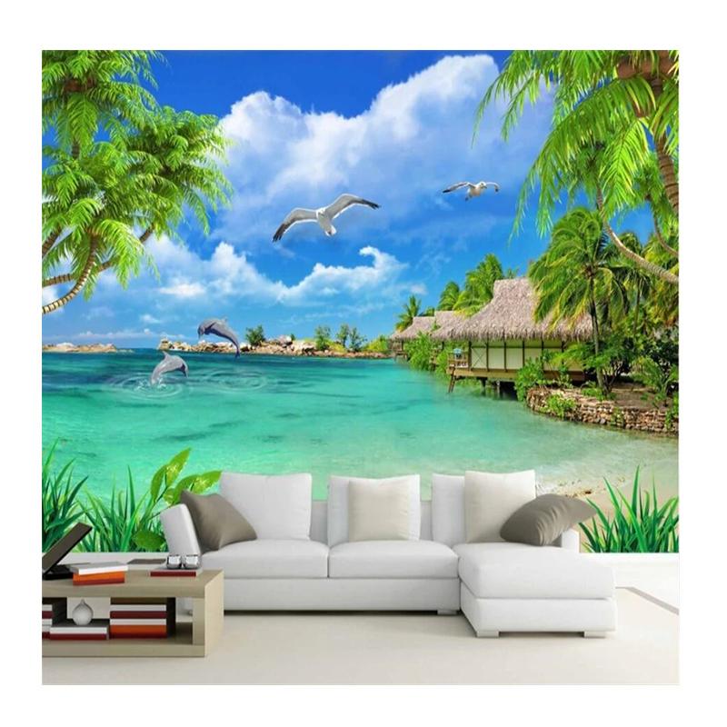 

Wallpaper Coconut Tree Background Wall Mural Living Room Bedroom Background Mural Modern 3d Wallpaper 200 cm(W) x 140 cm(H)