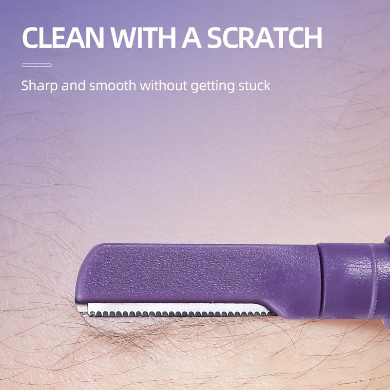 Xiaomi Dual-Ended Purple Eyebrow Trimmer Built-in Comb Purple Eyebrow Scissors Stainless Steel Precision Tool for Perfect Eyebrow
