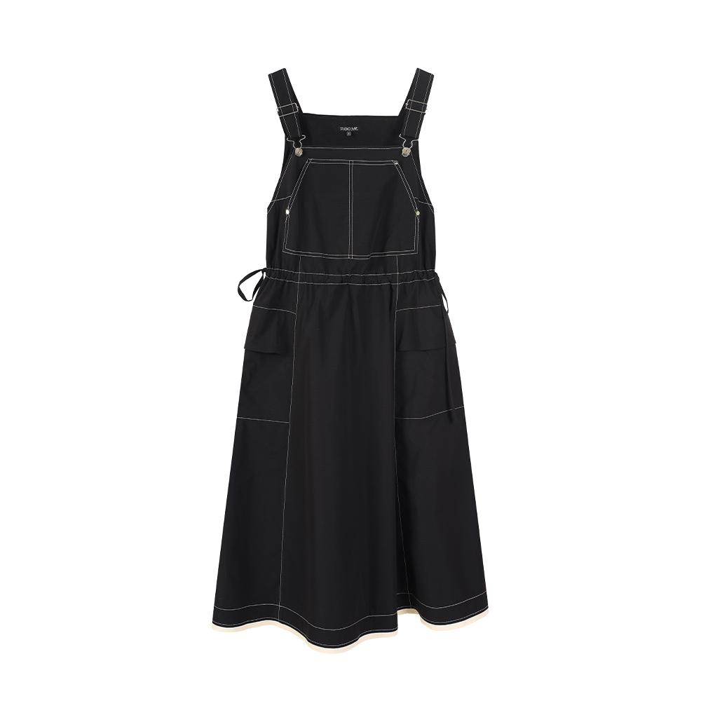 Rap Contrast Hem Overall Dress As2Wo466