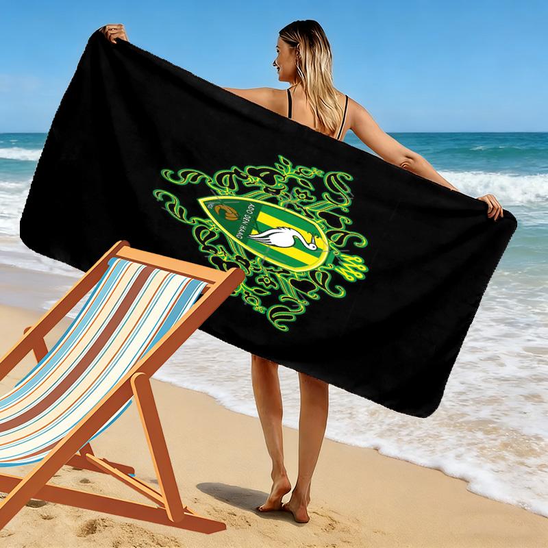 Ręcznik plażowy z nadrukiem ADO Den Haag, Duży miękki szybkoschnący ręcznik na plażę, kemping, basen