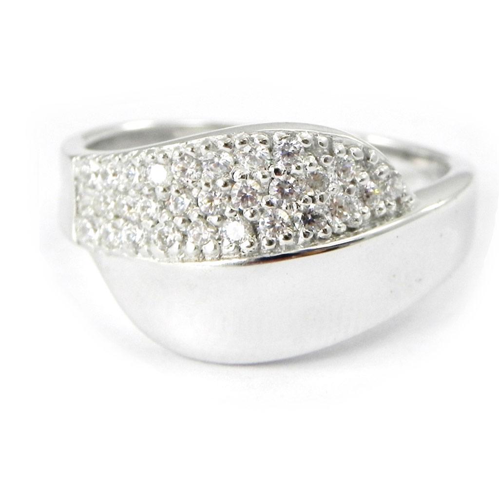 Silver Ring 'Goddess' White