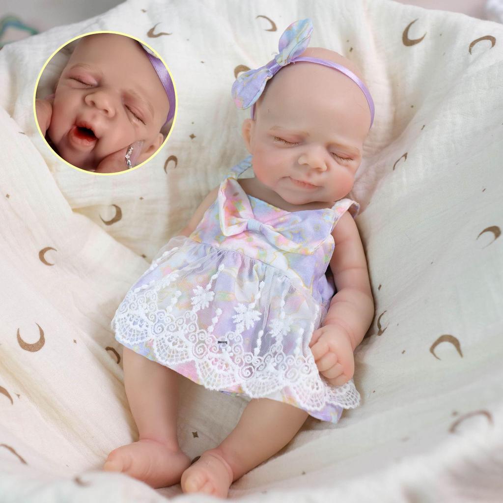 12-Zoll-Gradient-Feenkleid Realistische Silikondoppe - Perfektes Weihnachtsgeschenk für Kinder